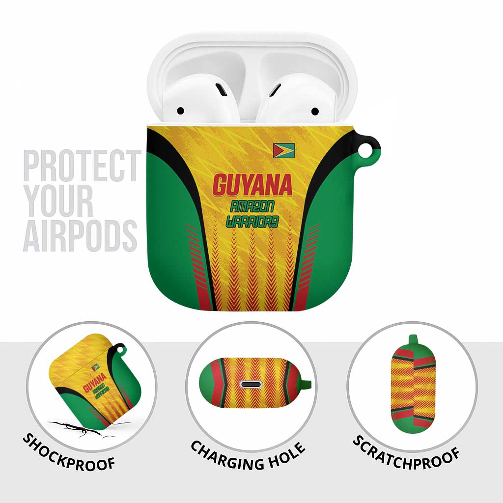 Amazon Warriors Guyana Cricket AirPods Case Ready For Glory Yellow Version - Wonder Print Shop