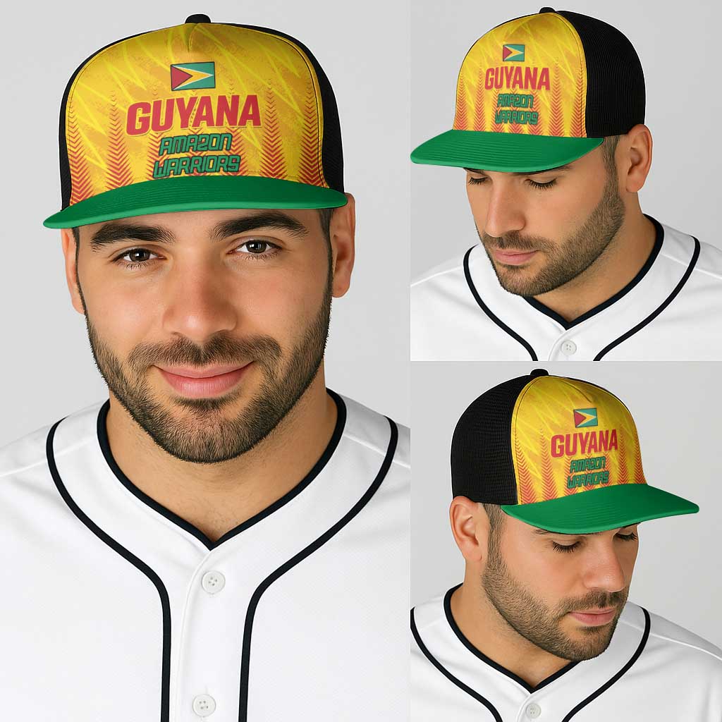 Amazon Warriors Guyana Cricket Baseball Net Cap Ready For Glory Yellow Version - Wonder Print Shop