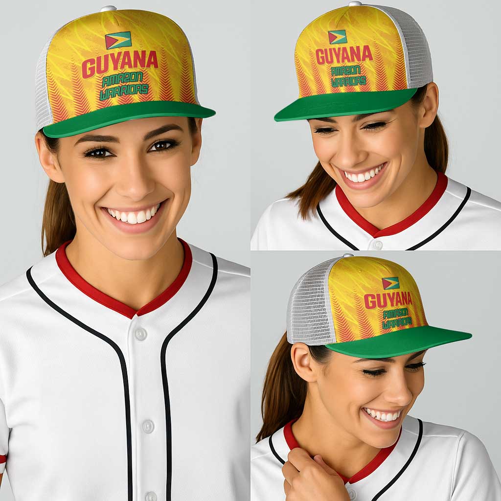 Amazon Warriors Guyana Cricket Baseball Net Cap Ready For Glory Yellow Version - Wonder Print Shop