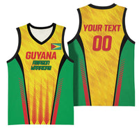 Custom Amazon Warriors Guyana Cricket Basketball Jersey Ready For Glory Yellow Version - Wonder Print Shop