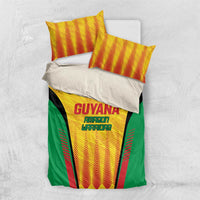 Custom Amazon Warriors Guyana Cricket Bedding Set Ready For Glory Yellow Version - Wonder Print Shop