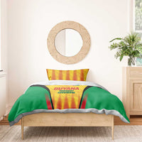 Custom Amazon Warriors Guyana Cricket Bedding Set Ready For Glory Yellow Version - Wonder Print Shop
