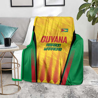 Custom Amazon Warriors Guyana Cricket Blanket Ready For Glory Yellow Version - Wonder Print Shop