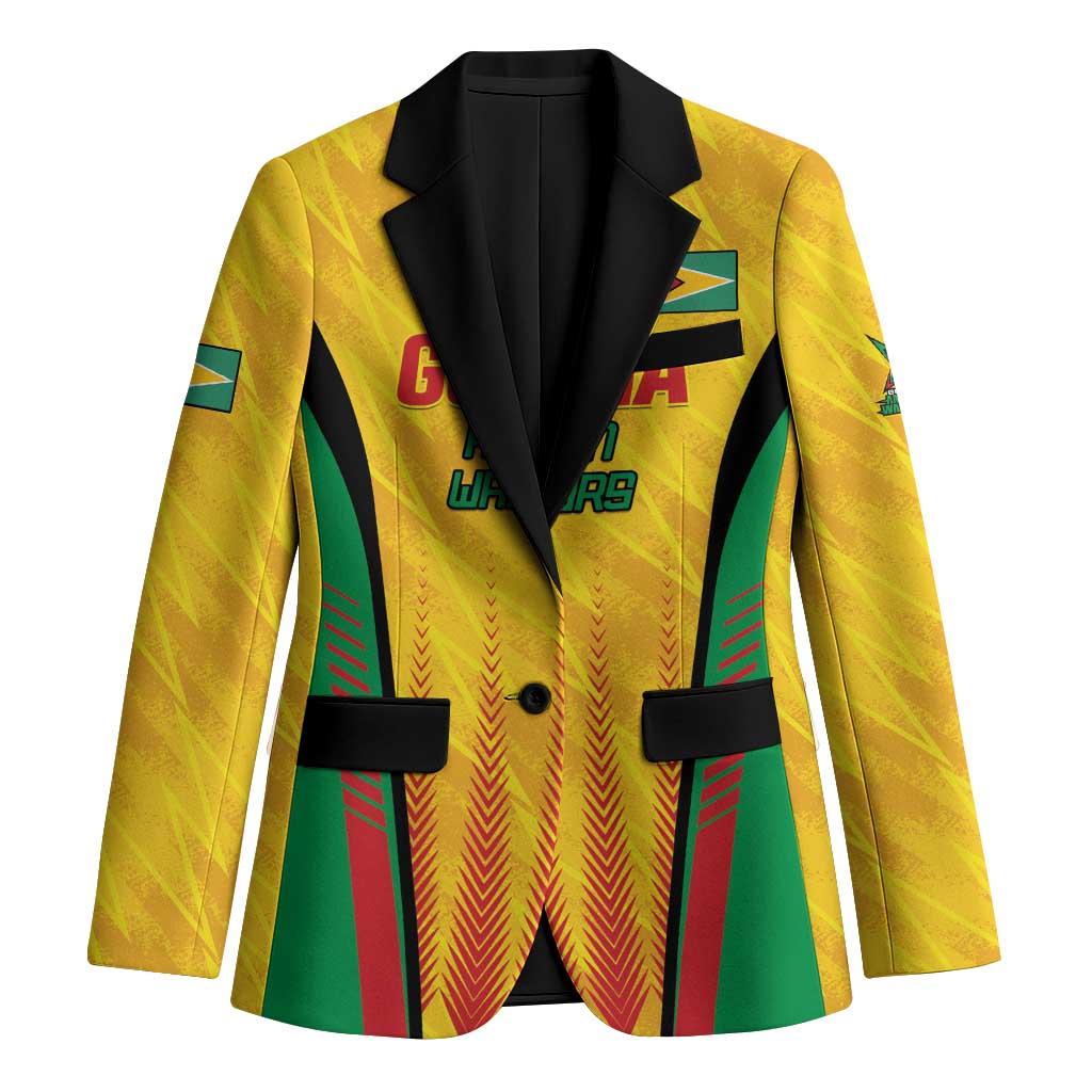 Custom Amazon Warriors Guyana Cricket Blazer Ready For Glory Yellow Version - Wonder Print Shop