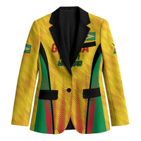Custom Amazon Warriors Guyana Cricket Blazer Ready For Glory Yellow Version - Wonder Print Shop