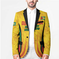 Custom Amazon Warriors Guyana Cricket Blazer Ready For Glory Yellow Version - Wonder Print Shop