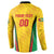 Custom Amazon Warriors Guyana Cricket Button Sweatshirt Ready For Glory Yellow Version - Wonder Print Shop