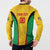 Custom Amazon Warriors Guyana Cricket Button Sweatshirt Ready For Glory Yellow Version - Wonder Print Shop