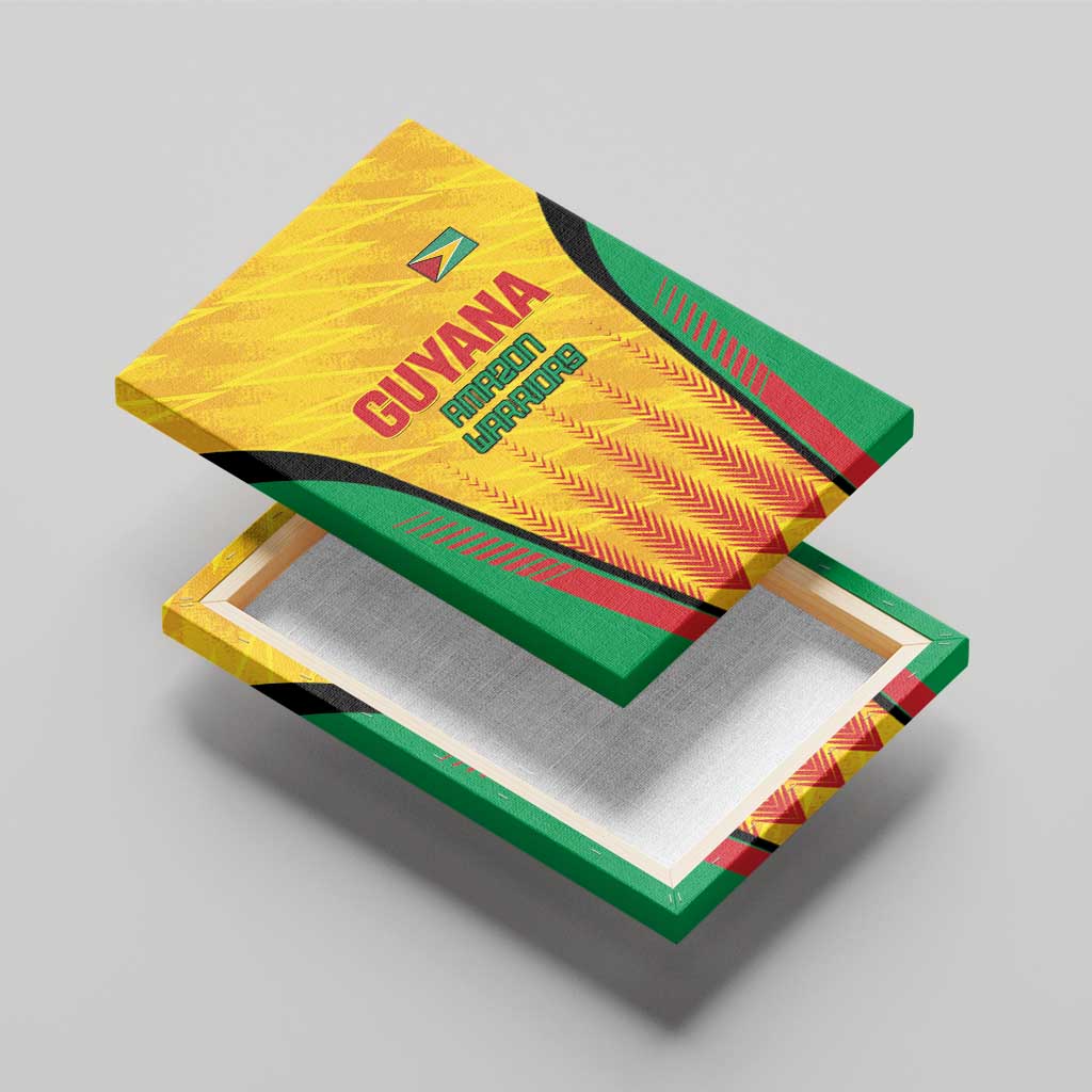 Custom Amazon Warriors Guyana Cricket Canvas Wall Art Ready For Glory Yellow Version - Wonder Print Shop