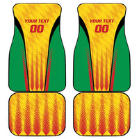 Custom Amazon Warriors Guyana Cricket Car Mats Ready For Glory Yellow Version - Wonder Print Shop