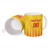 Custom Amazon Warriors Guyana Cricket Ceramic Mug Ready For Glory Yellow Version - Wonder Print Shop