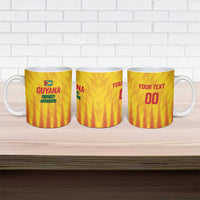 Custom Amazon Warriors Guyana Cricket Ceramic Mug Ready For Glory Yellow Version - Wonder Print Shop