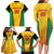 Custom Amazon Warriors Guyana Cricket Family Matching Long Sleeve Bodycon Dress and Hawaiian Shirt Ready For Glory Yellow Version - Wonder Print Shop