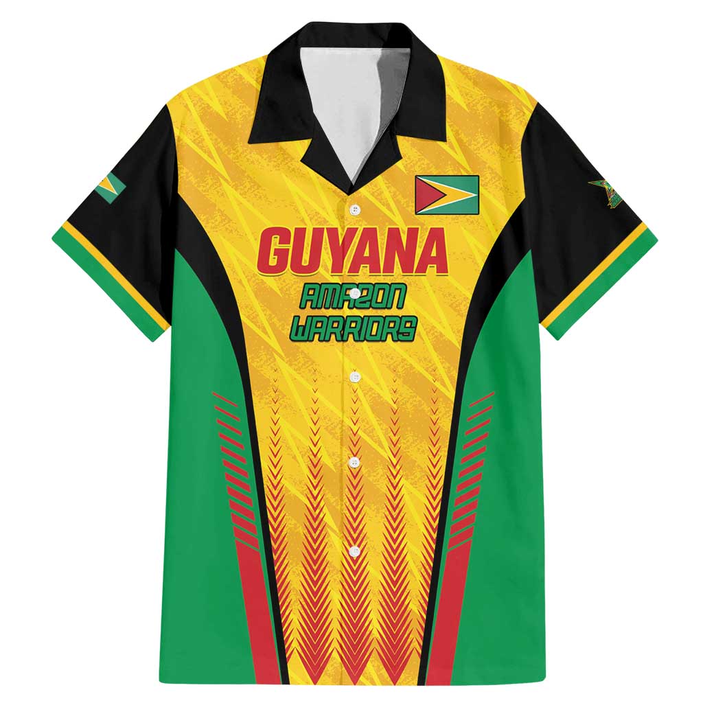 Custom Amazon Warriors Guyana Cricket Family Matching Mermaid Dress and Hawaiian Shirt Ready For Glory Yellow Version - Wonder Print Shop