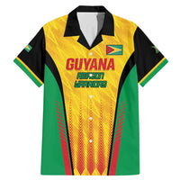 Custom Amazon Warriors Guyana Cricket Family Matching Mermaid Dress and Hawaiian Shirt Ready For Glory Yellow Version - Wonder Print Shop