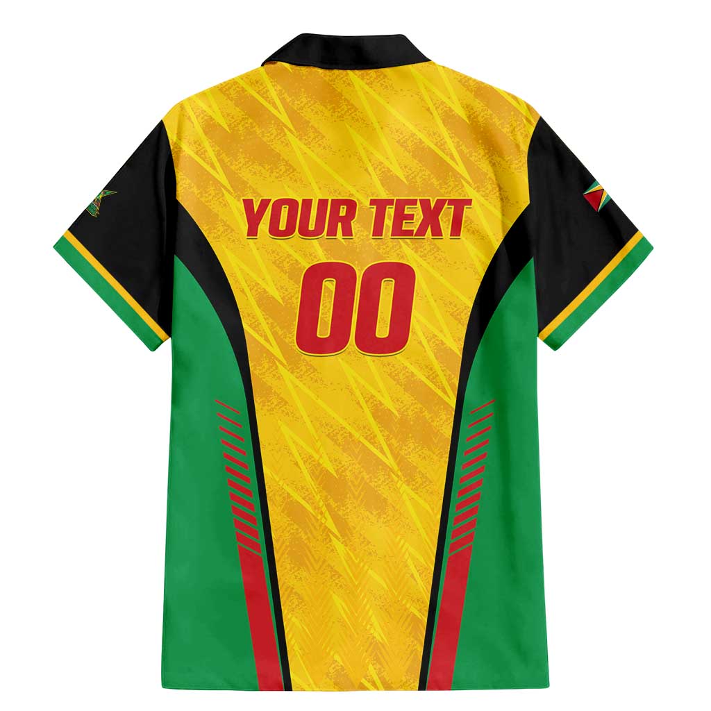 Custom Amazon Warriors Guyana Cricket Family Matching Mermaid Dress and Hawaiian Shirt Ready For Glory Yellow Version - Wonder Print Shop