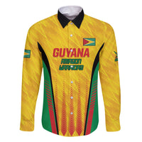 Custom Amazon Warriors Guyana Cricket Family Matching Off The Shoulder Long Sleeve Dress and Hawaiian Shirt Ready For Glory Yellow Version - Wonder Print Shop