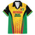 Custom Amazon Warriors Guyana Cricket Family Matching Off Shoulder Short Dress and Hawaiian Shirt Ready For Glory Yellow Version - Wonder Print Shop