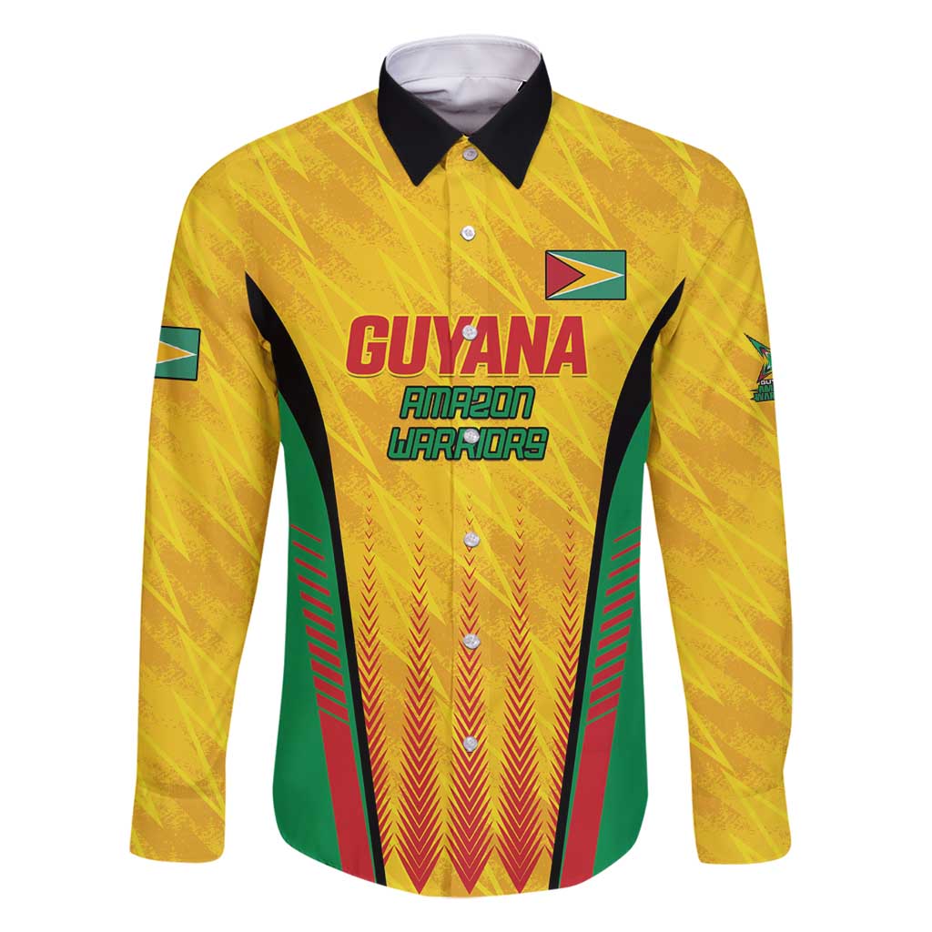 Custom Amazon Warriors Guyana Cricket Family Matching Off Shoulder Short Dress and Hawaiian Shirt Ready For Glory Yellow Version - Wonder Print Shop