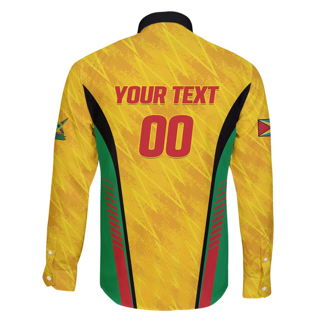 Custom Amazon Warriors Guyana Cricket Family Matching Off Shoulder Short Dress and Hawaiian Shirt Ready For Glory Yellow Version - Wonder Print Shop