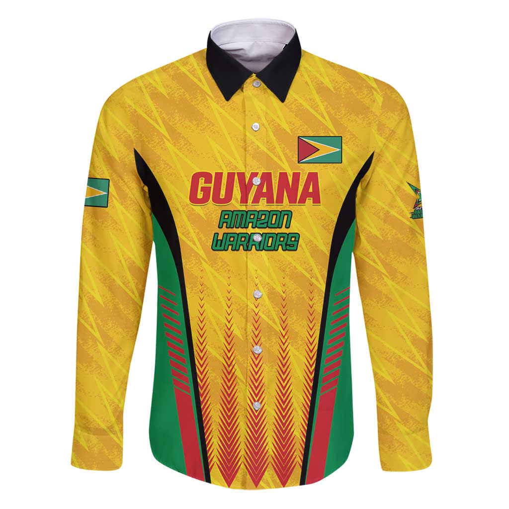Custom Amazon Warriors Guyana Cricket Family Matching Puletasi and Hawaiian Shirt Ready For Glory Yellow Version - Wonder Print Shop