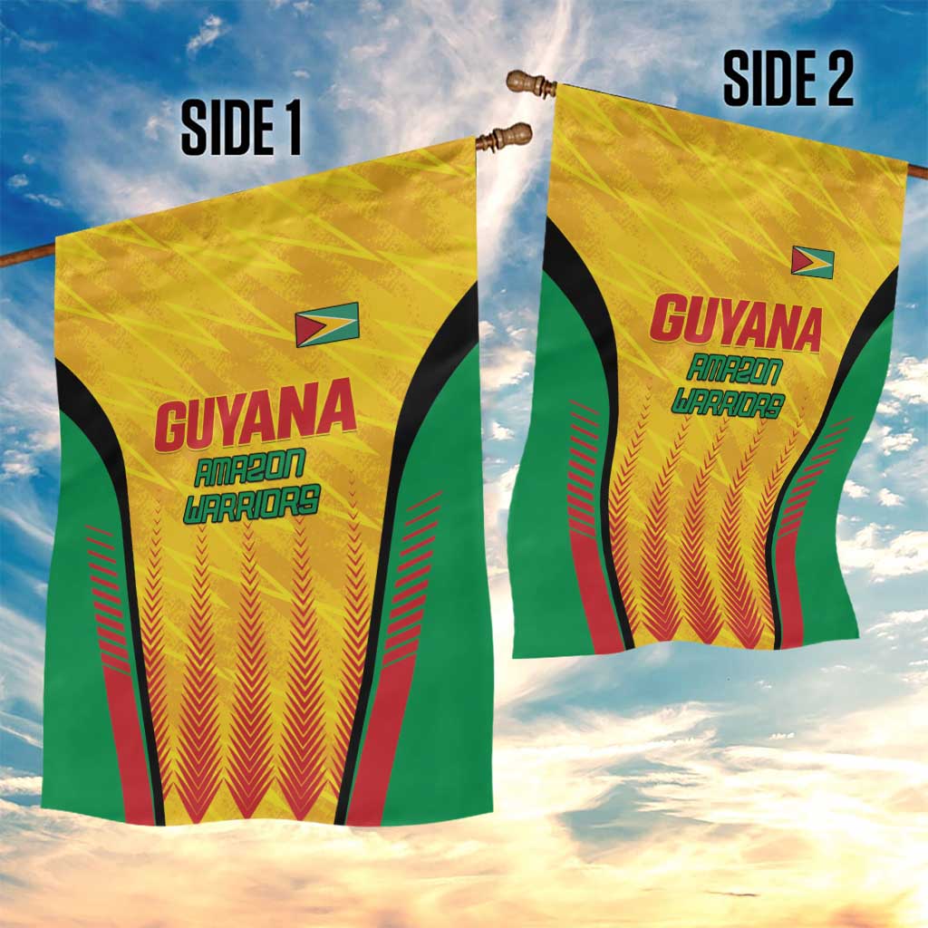 Custom Amazon Warriors Guyana Cricket Garden Flag Ready For Glory Yellow Version - Wonder Print Shop