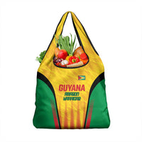 Custom Amazon Warriors Guyana Cricket Grocery Bag Ready For Glory Yellow Version - Wonder Print Shop