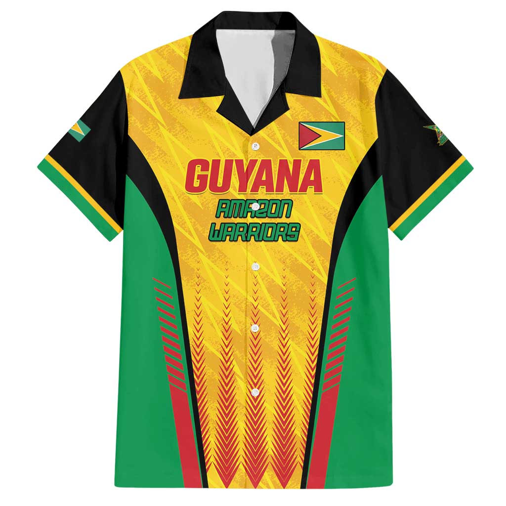 Custom Amazon Warriors Guyana Cricket Hawaiian Shirt Ready For Glory Yellow Version - Wonder Print Shop