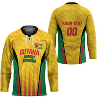 Custom Amazon Warriors Guyana Cricket Hockey Jersey Ready For Glory Yellow Version - Wonder Print Shop