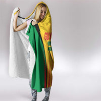 Custom Amazon Warriors Guyana Cricket Hooded Blanket Ready For Glory Yellow Version - Wonder Print Shop