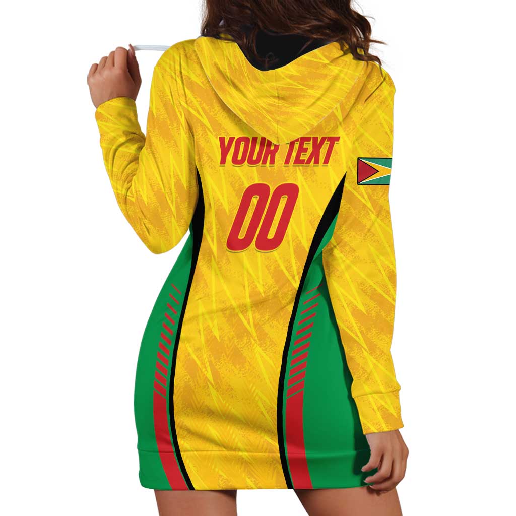 Custom Amazon Warriors Guyana Cricket Hoodie Dress Ready For Glory Yellow Version - Wonder Print Shop
