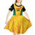 Custom Amazon Warriors Guyana Cricket Kid Short Sleeve Dress Ready For Glory Yellow Version - Wonder Print Shop
