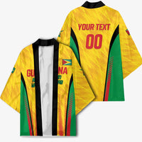 Custom Amazon Warriors Guyana Cricket Kimono Ready For Glory Yellow Version - Wonder Print Shop