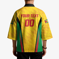 Custom Amazon Warriors Guyana Cricket Kimono Ready For Glory Yellow Version - Wonder Print Shop