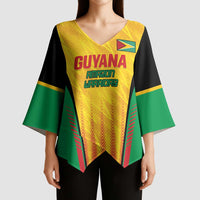 Custom Amazon Warriors Guyana Cricket Kimono Sleeve Blouse Ready For Glory Yellow Version - Wonder Print Shop