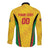 Custom Amazon Warriors Guyana Cricket Long Sleeve Button Shirt Ready For Glory Yellow Version - Wonder Print Shop