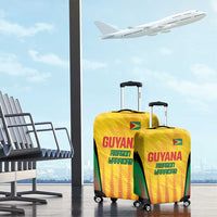 Custom Amazon Warriors Guyana Cricket Luggage Cover Ready For Glory Yellow Version - Wonder Print Shop