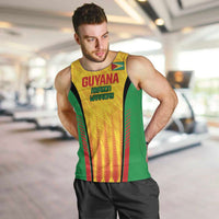 Custom Amazon Warriors Guyana Cricket Men Tank Top Ready For Glory Yellow Version - Wonder Print Shop