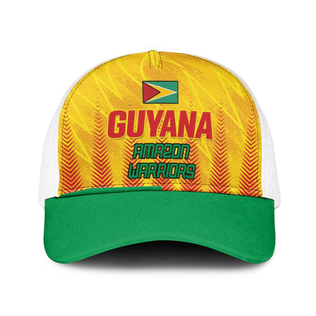 Amazon Warriors Guyana Cricket Mesh Trucker Cap Ready For Glory Yellow Version - Wonder Print Shop
