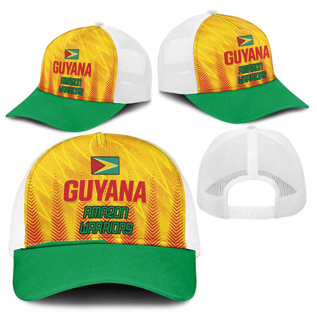 Amazon Warriors Guyana Cricket Mesh Trucker Cap Ready For Glory Yellow Version - Wonder Print Shop