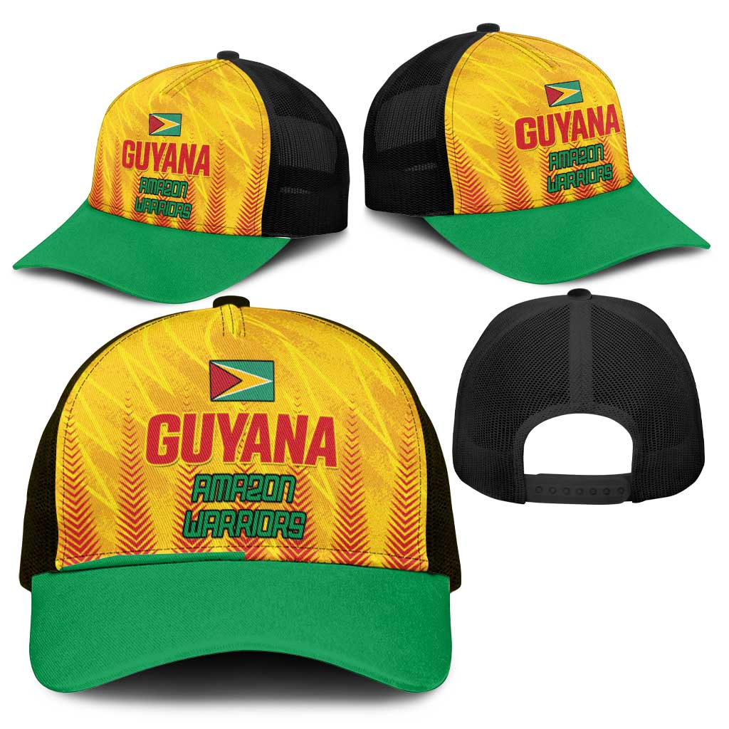 Amazon Warriors Guyana Cricket Mesh Trucker Cap Ready For Glory Yellow Version - Wonder Print Shop