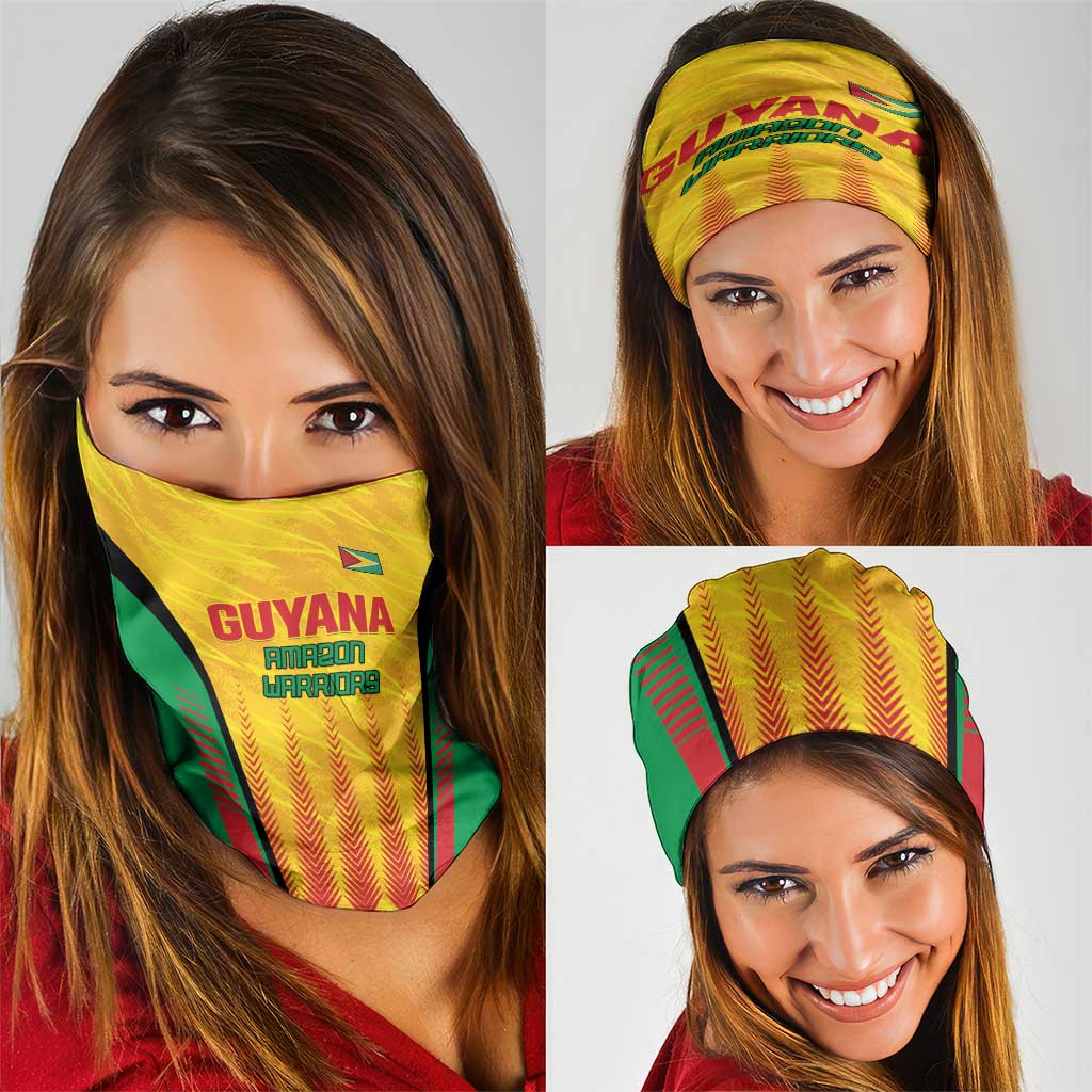 Amazon Warriors Guyana Cricket Neck Gaiter Ready For Glory Yellow Version - Wonder Print Shop