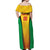 Custom Amazon Warriors Guyana Cricket Off Shoulder Maxi Dress Ready For Glory Yellow Version - Wonder Print Shop