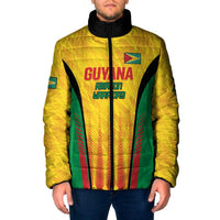 Custom Amazon Warriors Guyana Cricket Padded Jacket Ready For Glory Yellow Version - Wonder Print Shop