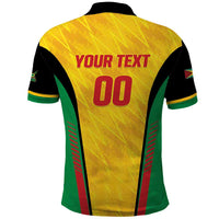 Custom Amazon Warriors Guyana Cricket Polo Shirt Ready For Glory Yellow Version - Wonder Print Shop
