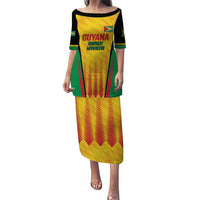 Custom Amazon Warriors Guyana Cricket Puletasi Ready For Glory Yellow Version - Wonder Print Shop