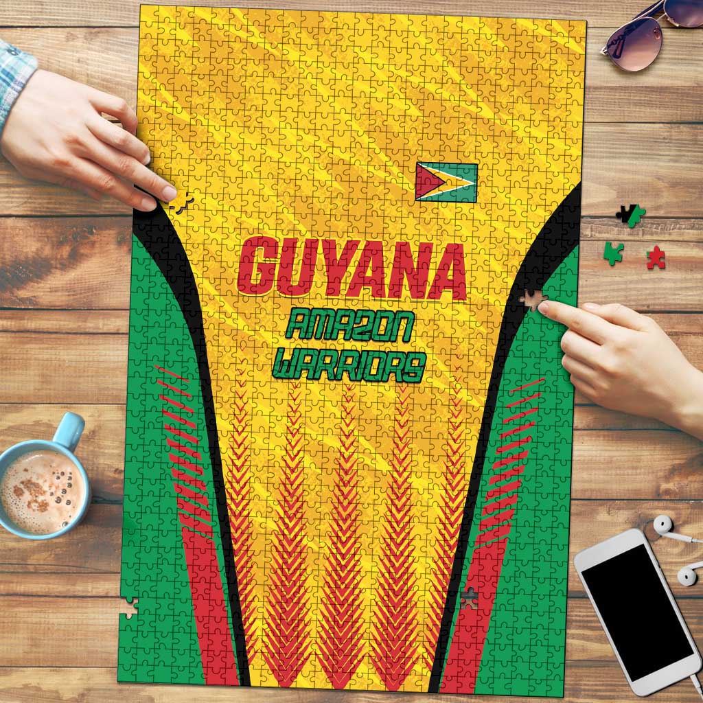 Amazon Warriors Guyana Cricket Puzzle Ready For Glory Yellow Version - Wonder Print Shop