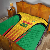 Custom Amazon Warriors Guyana Cricket Quilt Ready For Glory Yellow Version - Wonder Print Shop