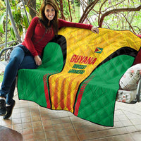Custom Amazon Warriors Guyana Cricket Quilt Ready For Glory Yellow Version - Wonder Print Shop