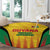 Custom Amazon Warriors Guyana Cricket Round Carpet Ready For Glory Yellow Version - Wonder Print Shop